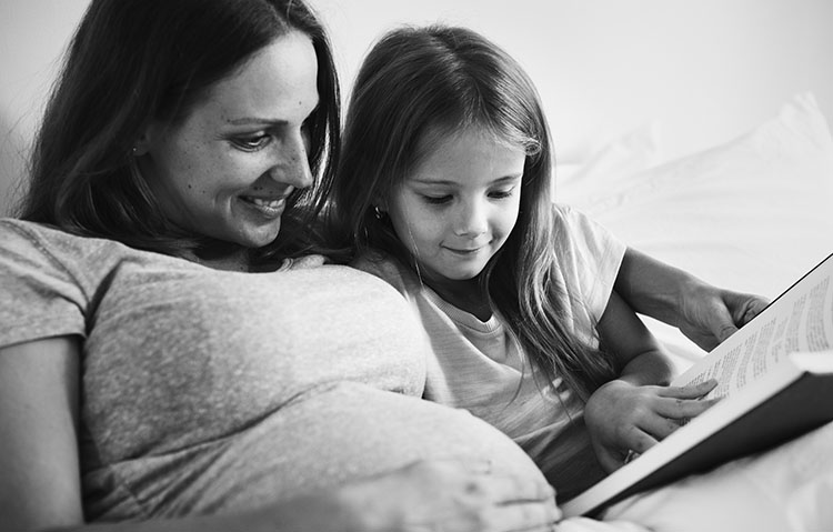 Mom and daughter